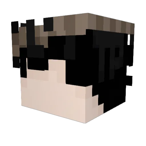 Sertxc Minecraft avatar head, 3D render