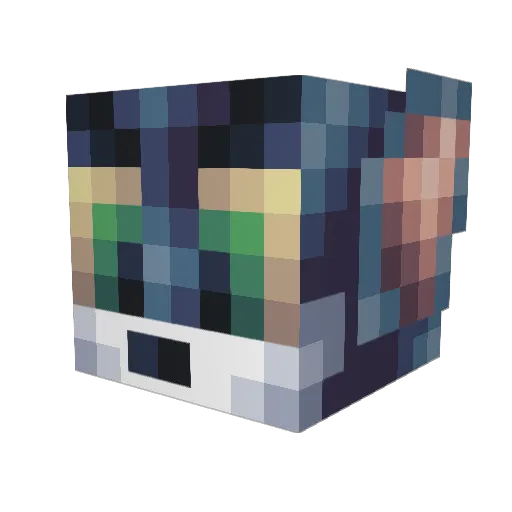 Serval4916 Minecraft avatar head, 3D render