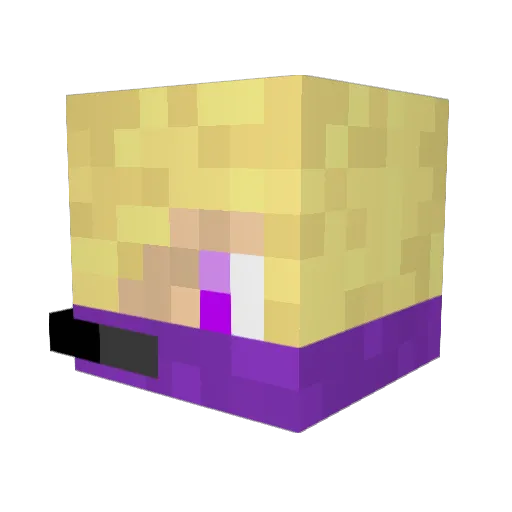 Serval9 Minecraft avatar head, 3D render