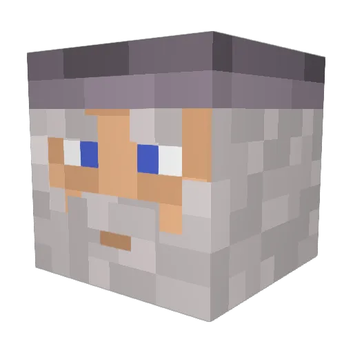 Servall Minecraft avatar head, 3D render