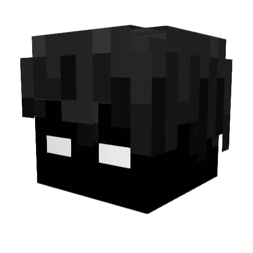 Servanic Minecraft avatar head, 3D render