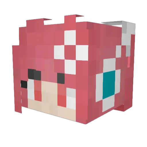 ServantZH Minecraft avatar head, 3D render
