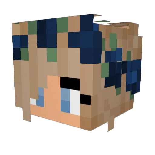 Servayne Minecraft avatar head, 3D render