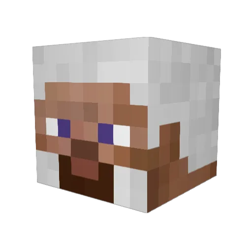 Server303 Minecraft avatar head, 3D render