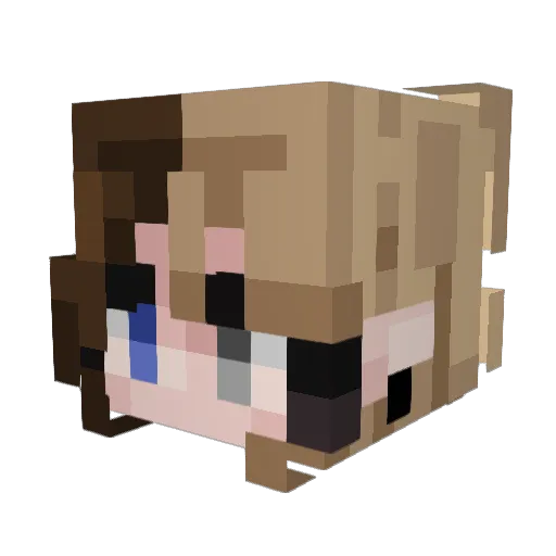 ServerDominator Minecraft avatar head, 3D render