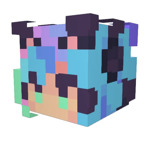 ServerGoddes Minecraft avatar head, 3D render
