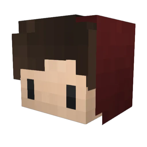 ServerHost24 Minecraft avatar head, 3D render