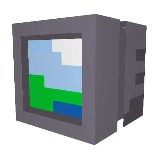 ServerHostMC Minecraft avatar head, 3D render