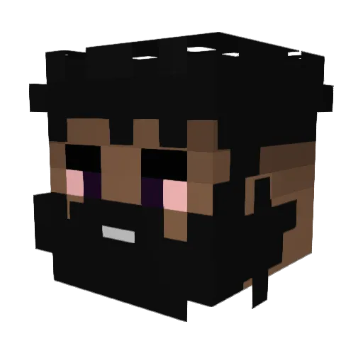 ServerListe Minecraft avatar head, 3D render