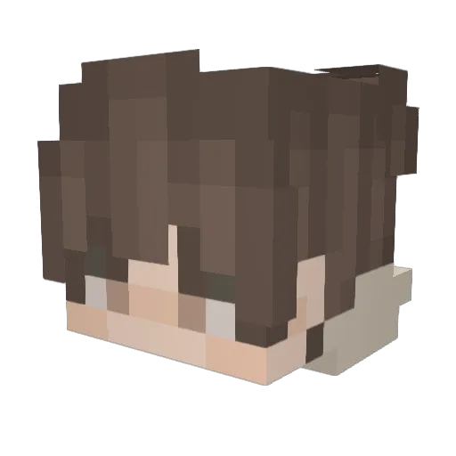 ServerMC Minecraft avatar head, 3D render