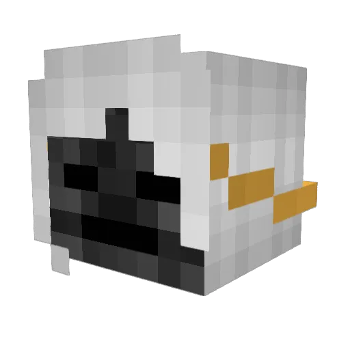 ServerRapture Minecraft avatar head, 3D render