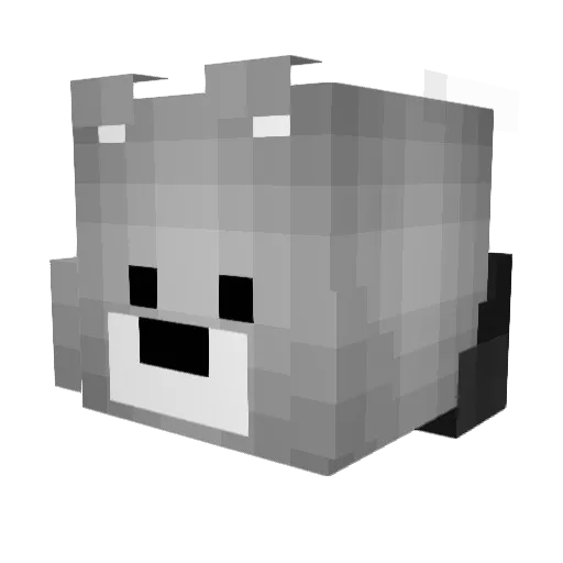 ServerVoid Minecraft avatar head, 3D render