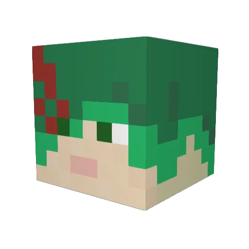 ServoSkullz Minecraft avatar head, 3D render