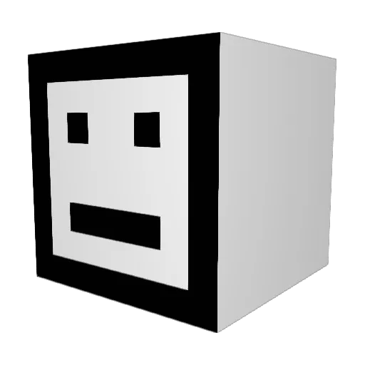 Sery_ Minecraft avatar head, 3D render