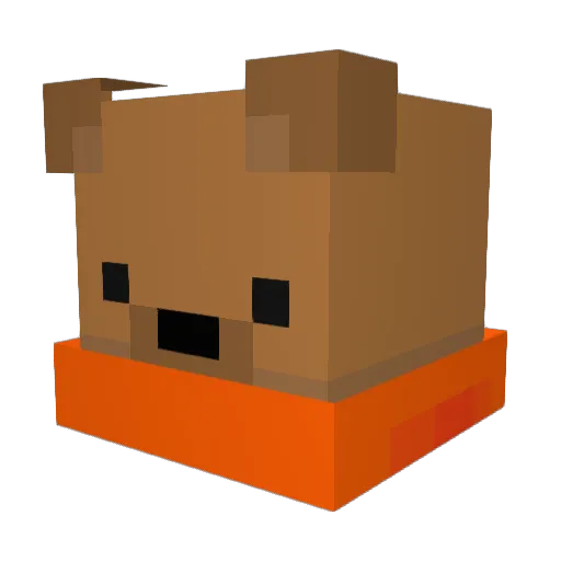 Sesarin Minecraft avatar head, 3D render