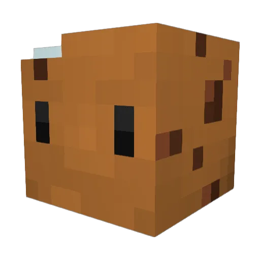 Sese2Acc Minecraft avatar head, 3D render