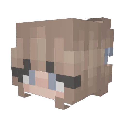 Seska2003 Minecraft avatar head, 3D render