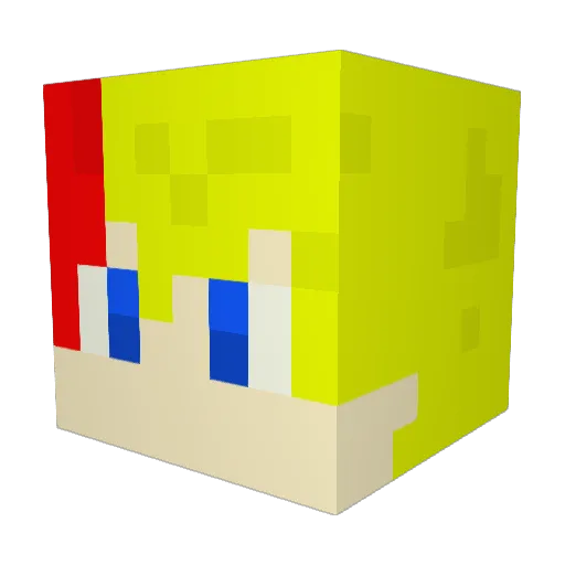 Sesora920 Minecraft avatar head, 3D render