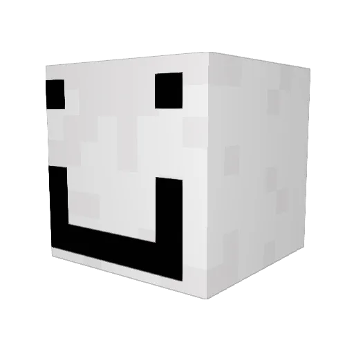 Sesroo Minecraft avatar head, 3D render