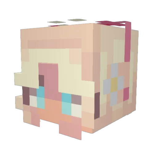 Sessizz Minecraft avatar head, 3D render