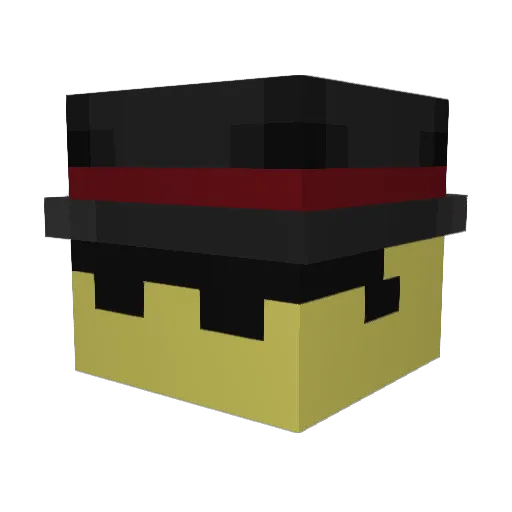 Sestertien Minecraft avatar head, 3D render