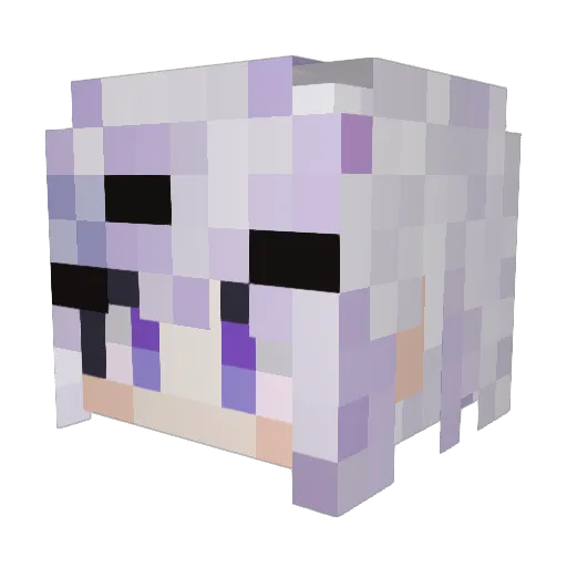 SestunaRui Minecraft avatar head, 3D render