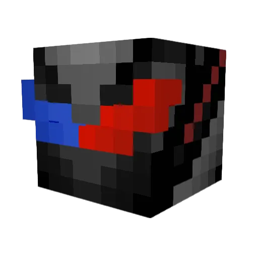 Setayu Minecraft avatar head, 3D render