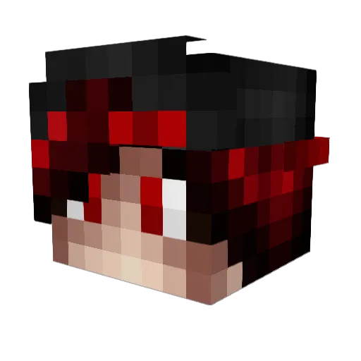 Sete Minecraft avatar head, 3D render