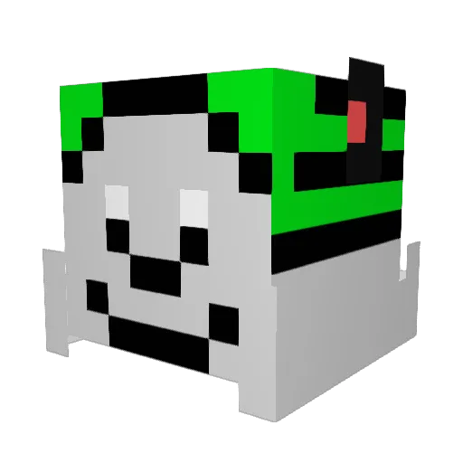 SeteAlmas Minecraft avatar head, 3D render