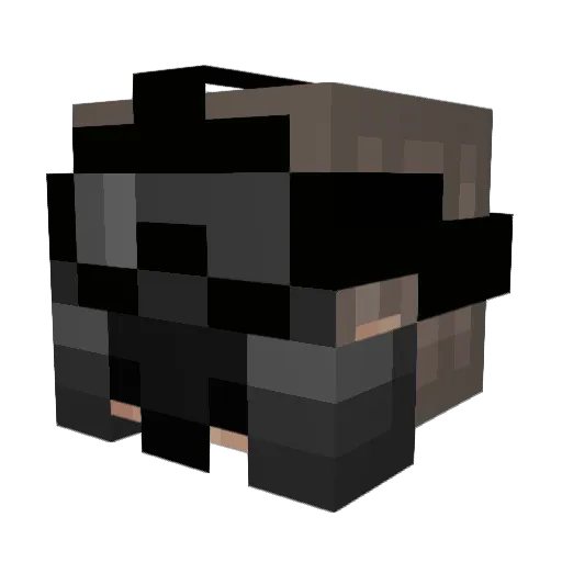 Setem Minecraft avatar head, 3D render