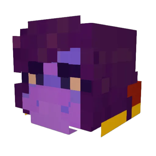 Seteshie Minecraft avatar head, 3D render