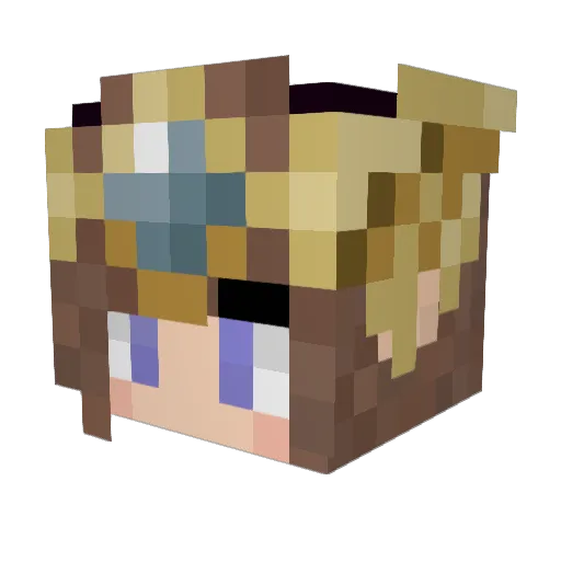 Seth199 Minecraft avatar head, 3D render
