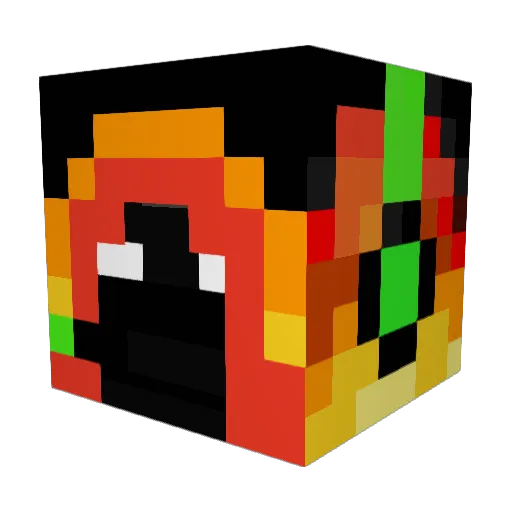 Seth329 Minecraft avatar head, 3D render