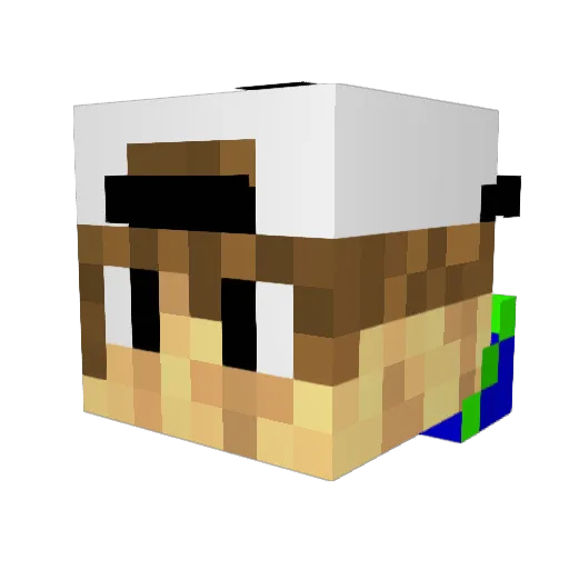 SethCombatx Minecraft avatar head, 3D render
