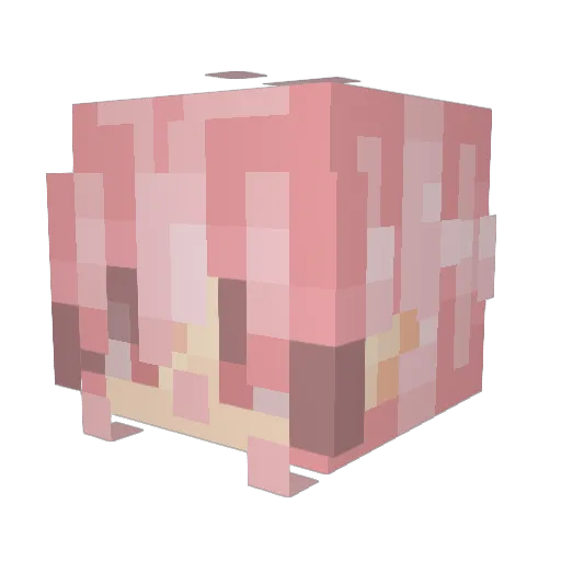SethUriel Minecraft avatar head, 3D render