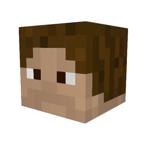 Seth_AK Minecraft avatar head, 3D render