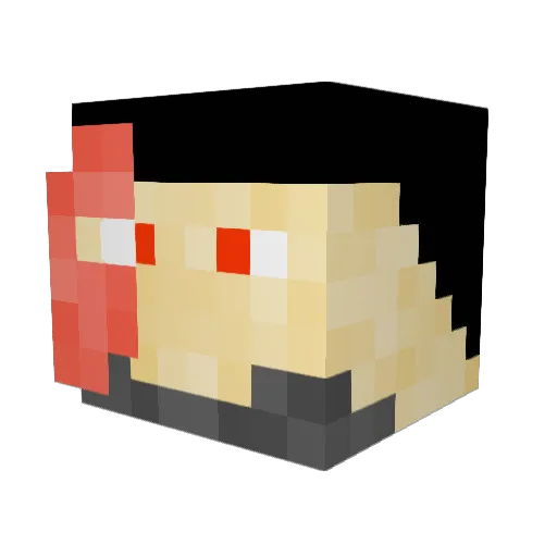 Seth_Joestar Minecraft avatar head, 3D render
