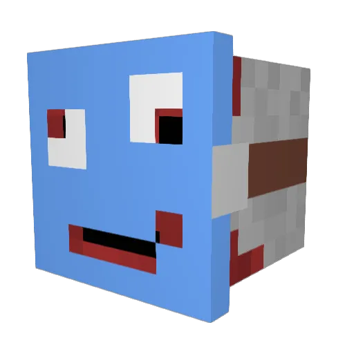 Seth_Lynx201X Minecraft avatar head, 3D render