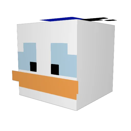 Sethai_ Minecraft avatar head, 3D render