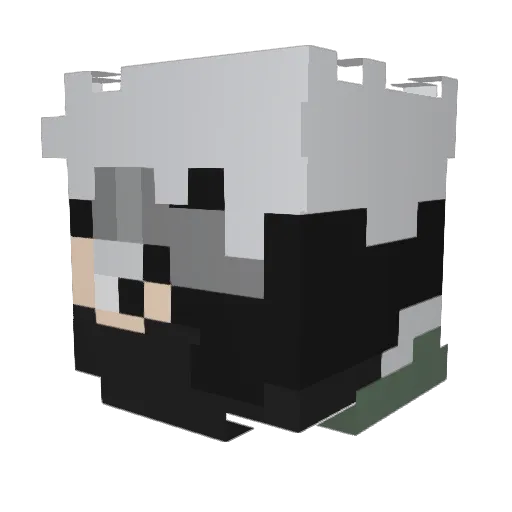 SethersonX Minecraft avatar head, 3D render