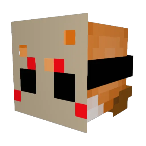 Sethisc00l Minecraft avatar head, 3D render