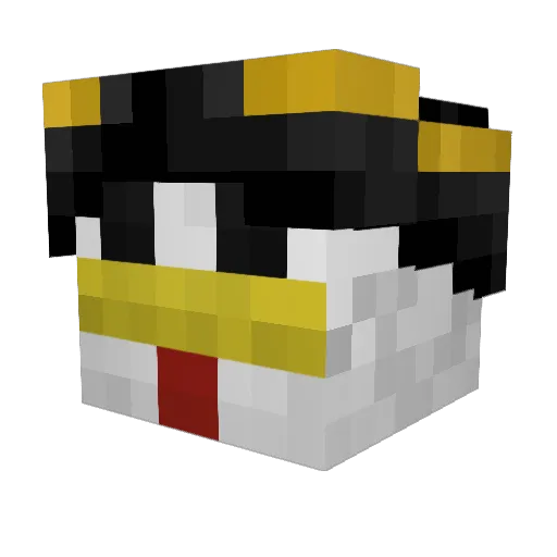 Sethja8 Minecraft avatar head, 3D render