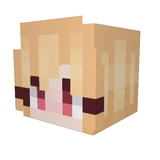 Sethlius Minecraft avatar head, 3D render