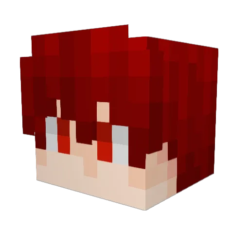 Sethr19 Minecraft avatar head, 3D render