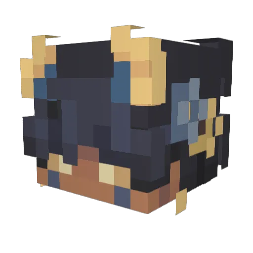 Sethreth Minecraft avatar head, 3D render