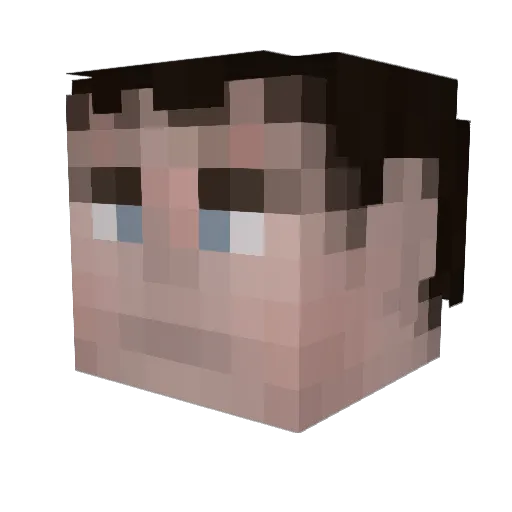 Sethsster Minecraft avatar head, 3D render