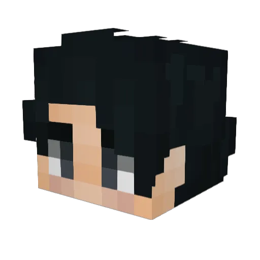 Sethylas Minecraft avatar head, 3D render