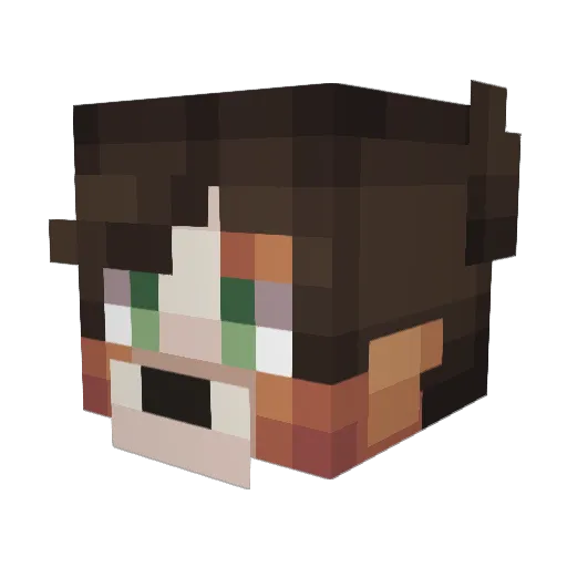 Sethyy12345 Minecraft avatar head, 3D render