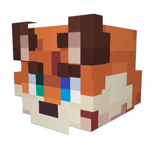Sethzilla_ Minecraft avatar head, 3D render