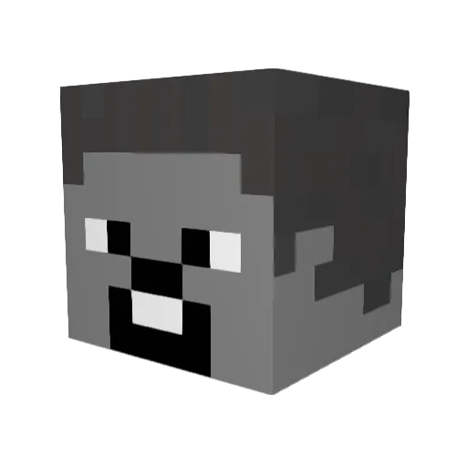 Setilkin Minecraft avatar head, 3D render